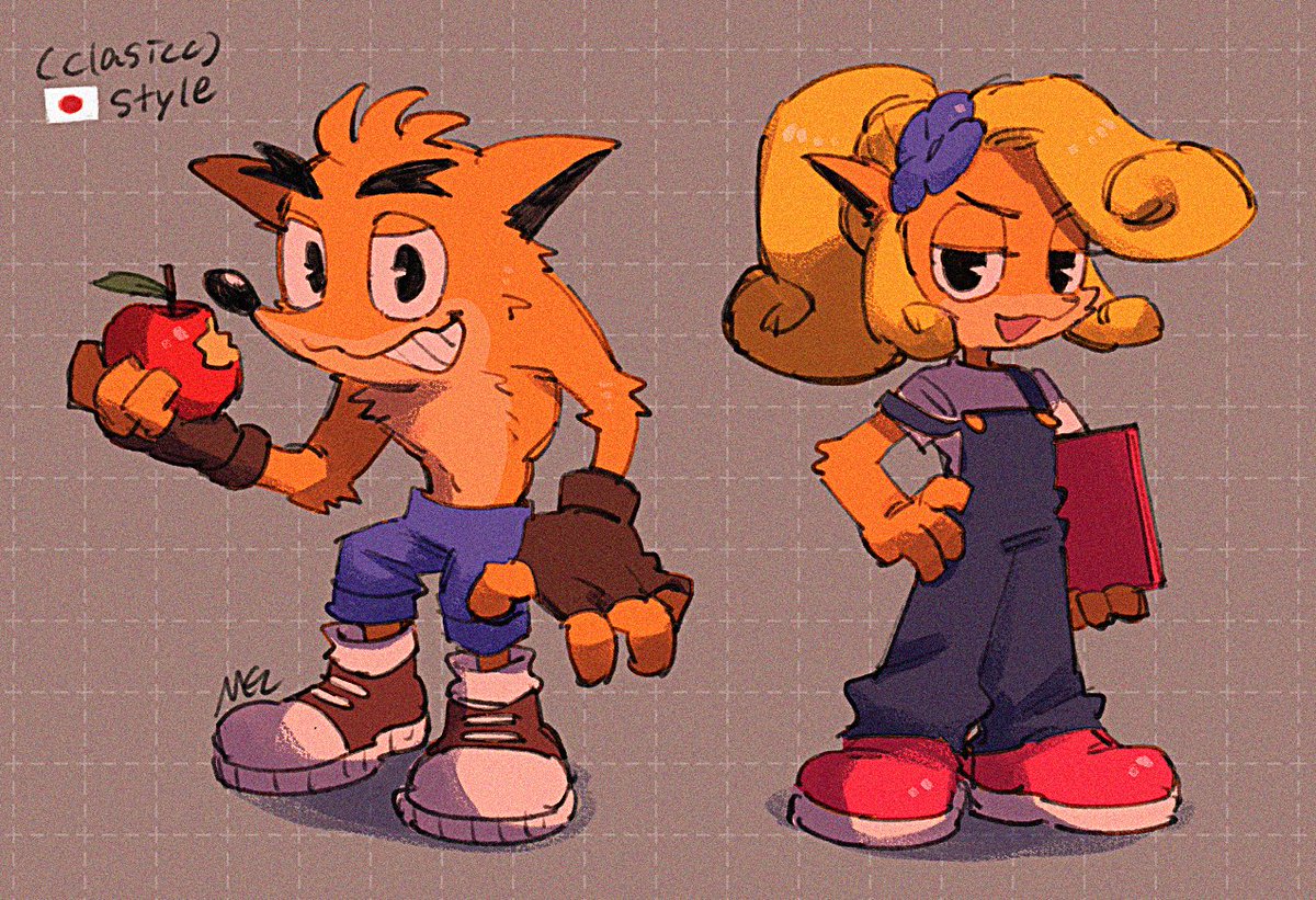ﾊﾞﾝﾃﾞｨｸｰ兄妹🍎　#CrashBandicoot