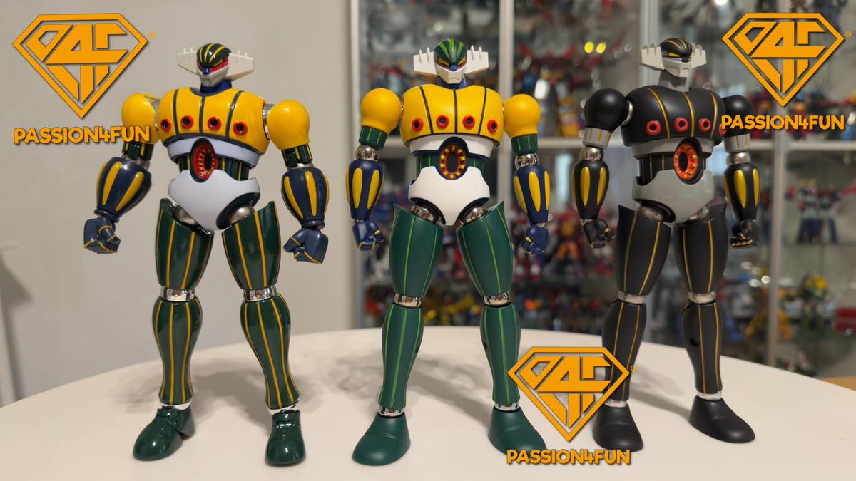 PassionXFun's tweet image. Un veloce confronto tra il nuovo Kotestsu Jeeg 2.0 Zona Project (al centro), quello Black sempre Zona Project (a destra) e quello Arcadia (a sinistra).
#ZonaHobby #Jeeg #JeegRobot #JeegRobotdacciaio #鋼鉄ジーグ #GoNagai #永井潔 #anime #mecha #robot #合金
facebook.com/reel/110525979…