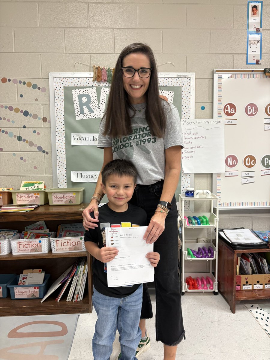 🌟 𝐒𝐭𝐮𝐝𝐞𝐧𝐭 𝐨𝐟 𝐭𝐡𝐞 𝐃𝐚𝐲 🌟 
This student is a shining example of The Trojan Way! Each morning, he arrives early and puts out chairs for everyone, embodying responsibility and respect. His actions make our classroom a better place!💚🩶 #TheTrojanWay <a href="/MVESGainesville/">Mt. Vernon Exploratory School</a>