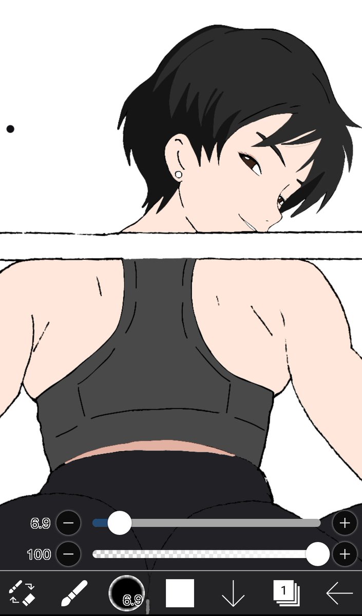黒髪もありだな 