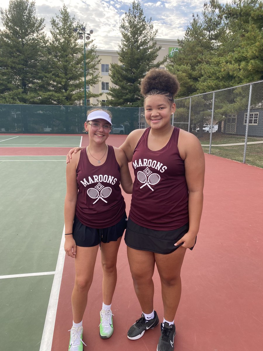 Congrats to Annabelle/Abby and Morgan/Gabby! Doubles state qualifiers! Also congrats to Josie and Kara for an awesome sectional tournament! They fought so hard in singles! This is a special group! 🎾#bwathletics