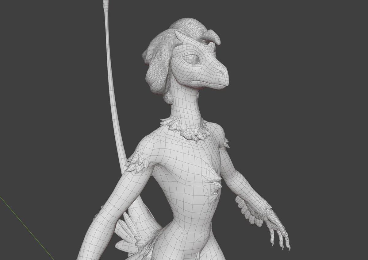 Only hair, cheeks, and maw internals now, and then there's just... everything else left to do!