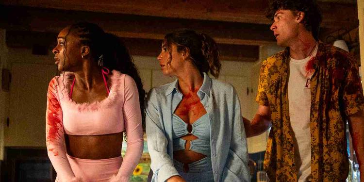 Upcoming horror film called "Glamping." 

Abt a group of friends in a cabin when a masked killer shows up.

Out October 24th on Tubi. (Yes it's on Tubi. Grow tf up)