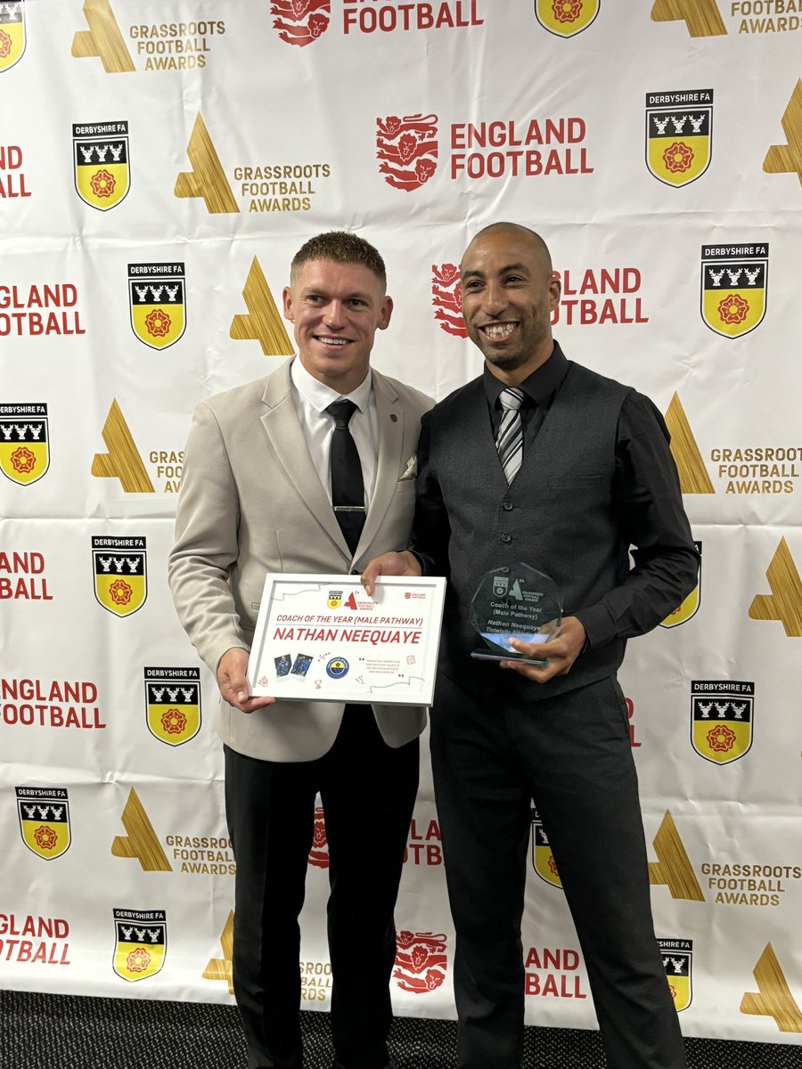 Awards evening <a href="/DerbyshireFA/">Derbyshire FA</a> 
Time to pass the crown over! 🤝