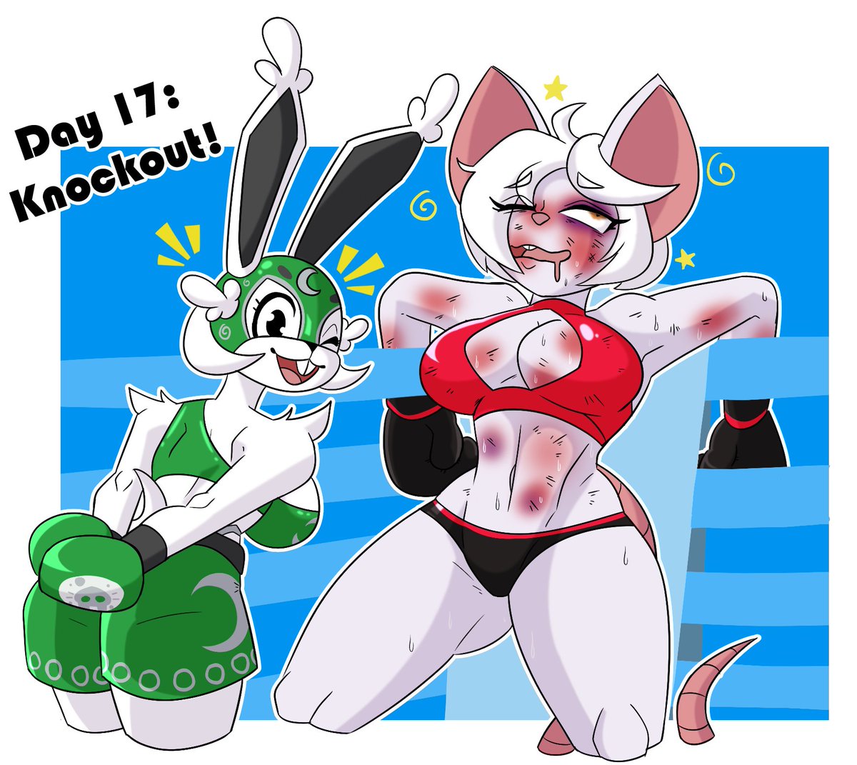 DING-DING-DING!!! KNOCKOUT. I don't think Cindy is going to be able to live down this level of beating coming from Yue.

Cindy: MyCyberMantellum
#Fightober #FIGHTOBER2025 #FFF