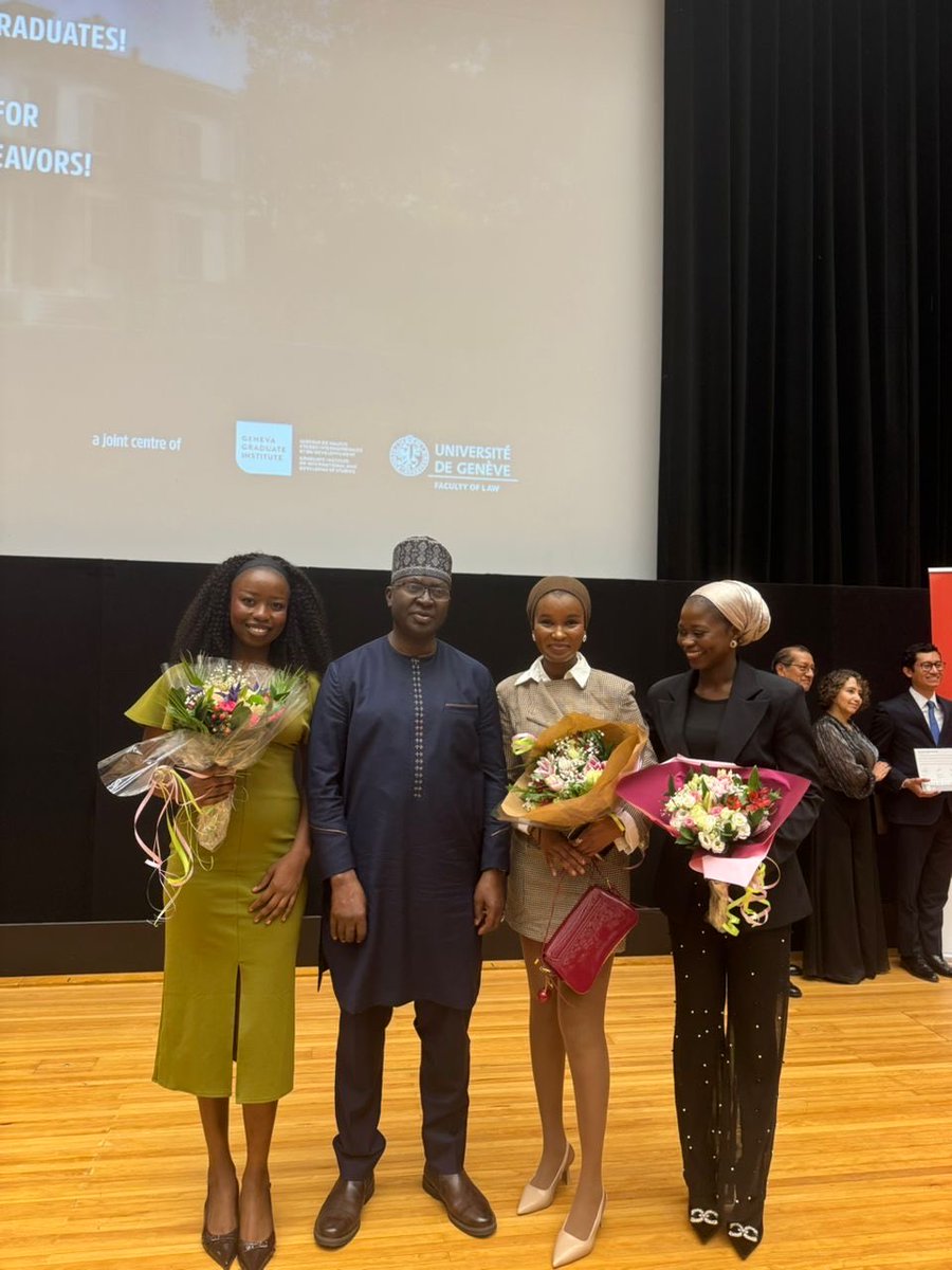 My sister added another degree to the bag! 
Masters of Advanced Studies in Transitional Justice, Human Rights, and Rule of Law, Magna Cum Laude. A star from day one <a href="/MamDegen/">Mam Degen Fye</a> 
Also congratulations to my babe <a href="/FaatimahBah/">Bbah</a> and Maimuna