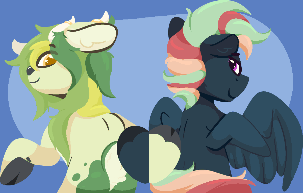 Badge art I did a while back !
#pony #deer #mlp