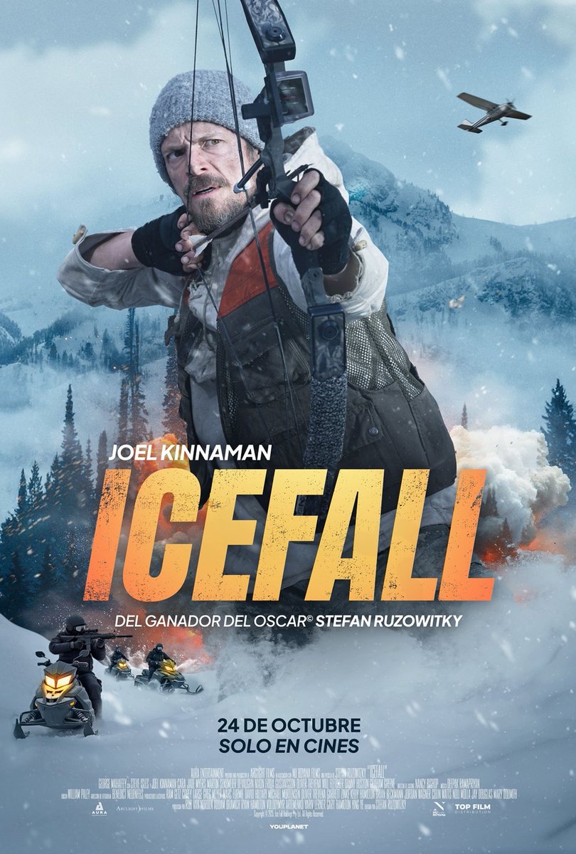 teasertrailer's tweet image. Icefall - movie trailer: teaser-trailer.com/movie/icefall/

Starring Joel Kinnaman, Danny Huston, Cara Jade Myers, Graham Greene, Martin Sensmeier, Oliver Trevena, Frida Gustavsson, DeVaughn Nixon

Release date: November 04, 2025

#JoelKinnaman #Icefall #IcefallMovie