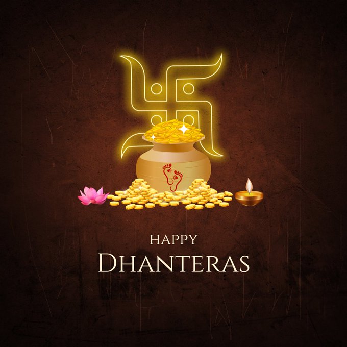 Greetings on the auspicious occasion of #Dhanteras  🪔