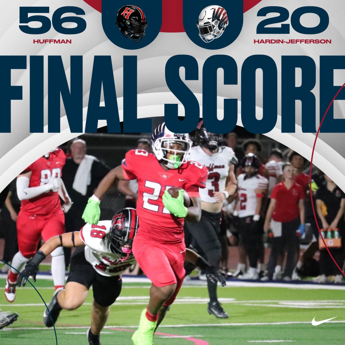 Final from Hawk Stadium. We’ll travel to Lumberton next week. #WeFlyTogether