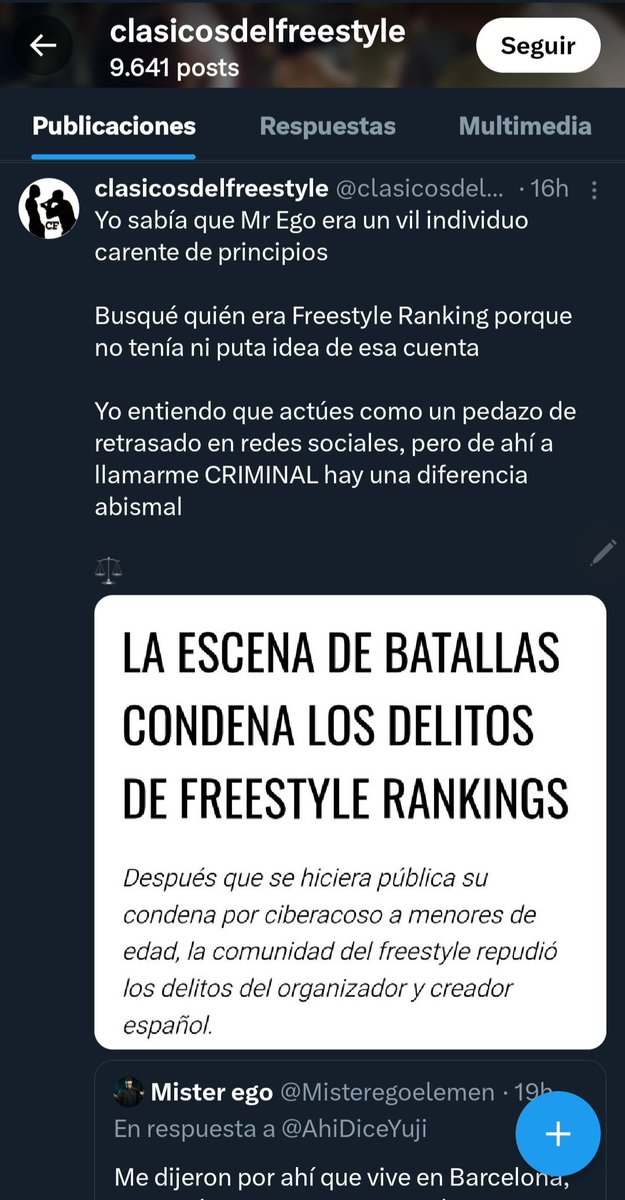 El friki este es un fanático loco del freestyle pero no sabe quien es Freestyle Ranking.

Pillada?