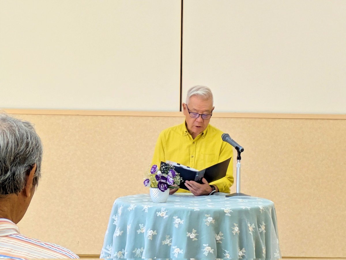 ginyusha's tweet photo. 10月11日、水巻町図書館にて、朗読会を開催しました。
前日まで図書整理期間だったにもかかわらず、忘れず来場くださったお客様、心から感謝いたします。
#大人のための朗読会
#言の葉 https://t.co/hgRqQp1klk