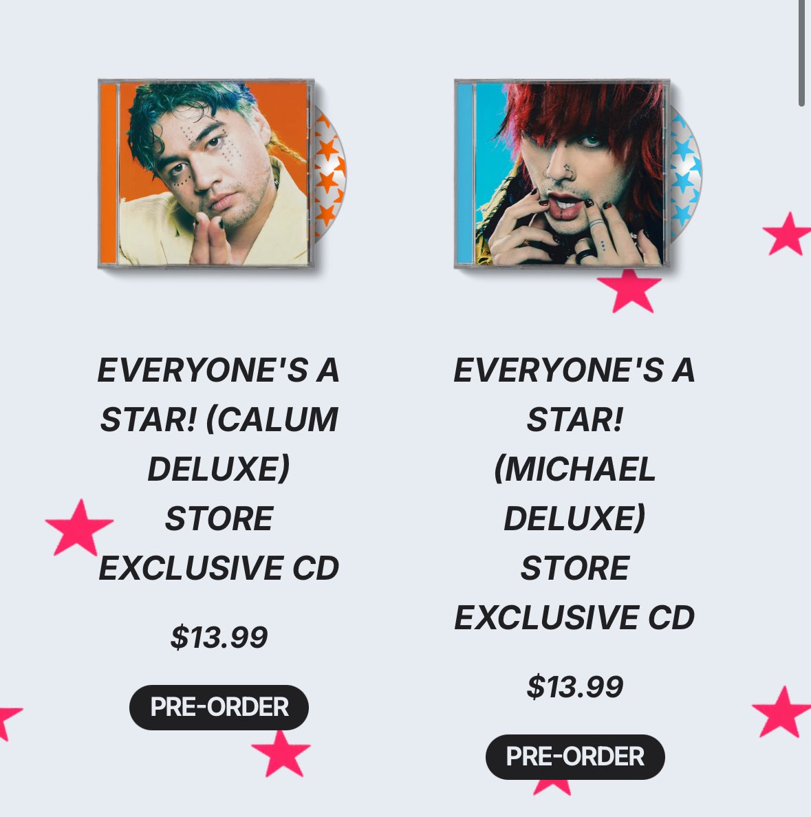 lovinglyhood's tweet image. everyone’s a star 5sos giveaway!!!
so i’m literally giving birth within the next few weeks which means my son will be born during EAS season!! 🙂↔️
giving away one CD of ur choice! US only
rt and like, &amp; show proof that u presaved the album!! ⭐️
ends 10/23!