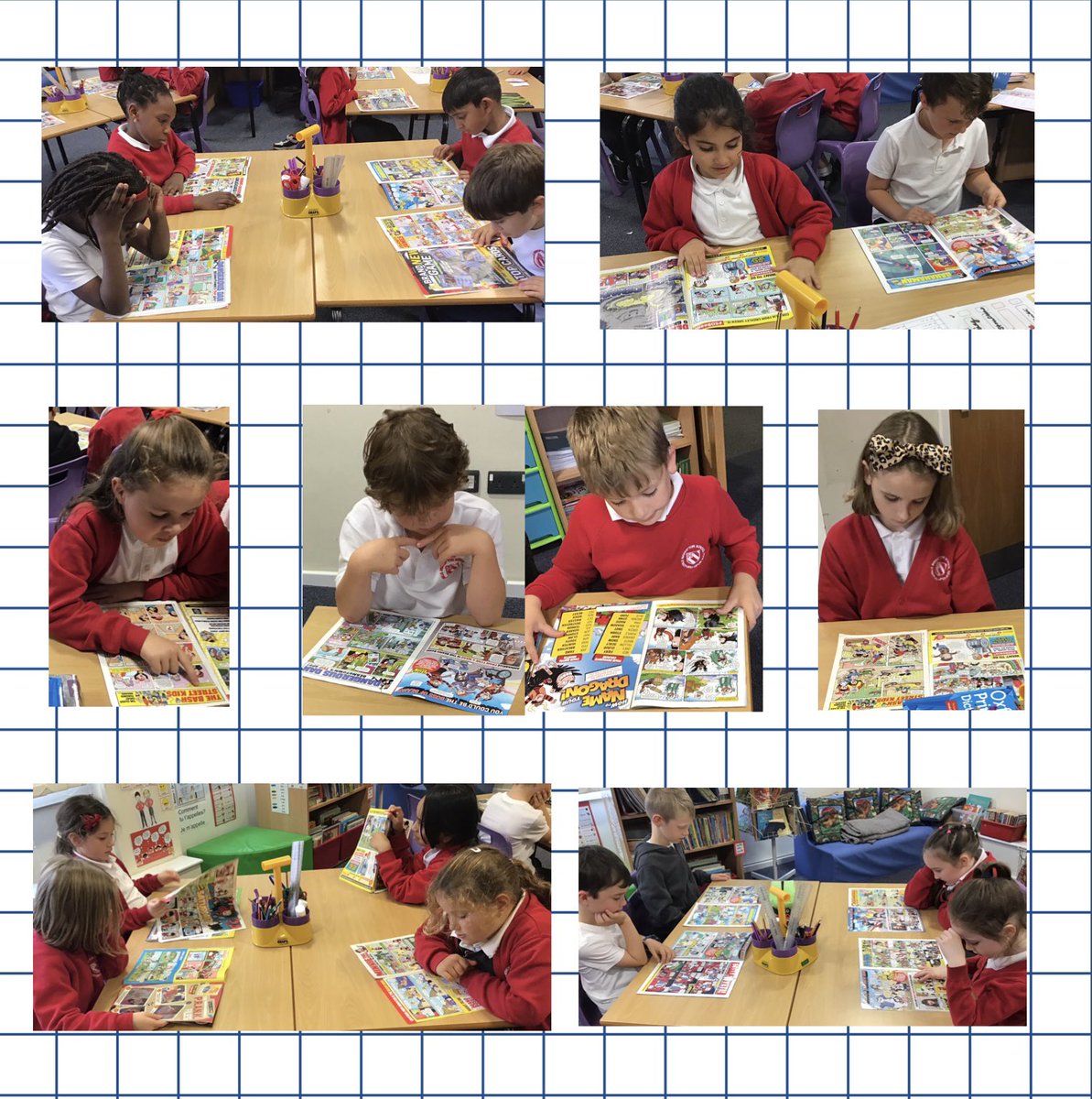 Looking at comics to compare the layout with our literacy text, Ug genius of the Stone Age. #bishoptonyear3 #bishoptonenglish