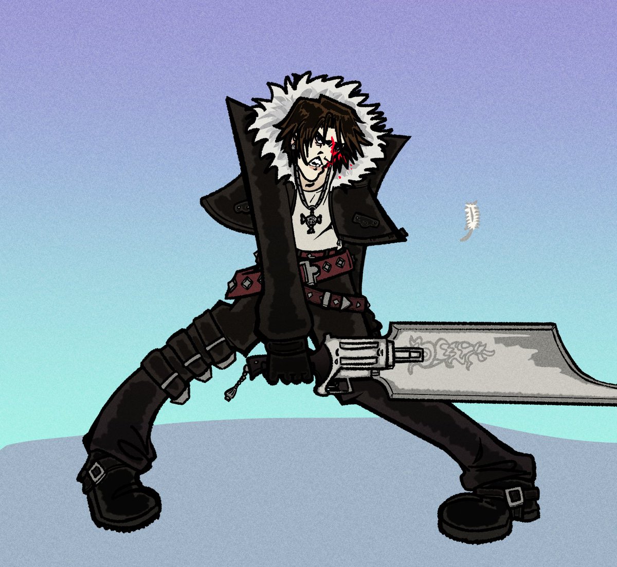 ManzIsMe's tweet photo. i haven't gotten far yet but that shot of squall's duel with seifer wouldn't leave my head https://t.co/wRMzDlf5E9