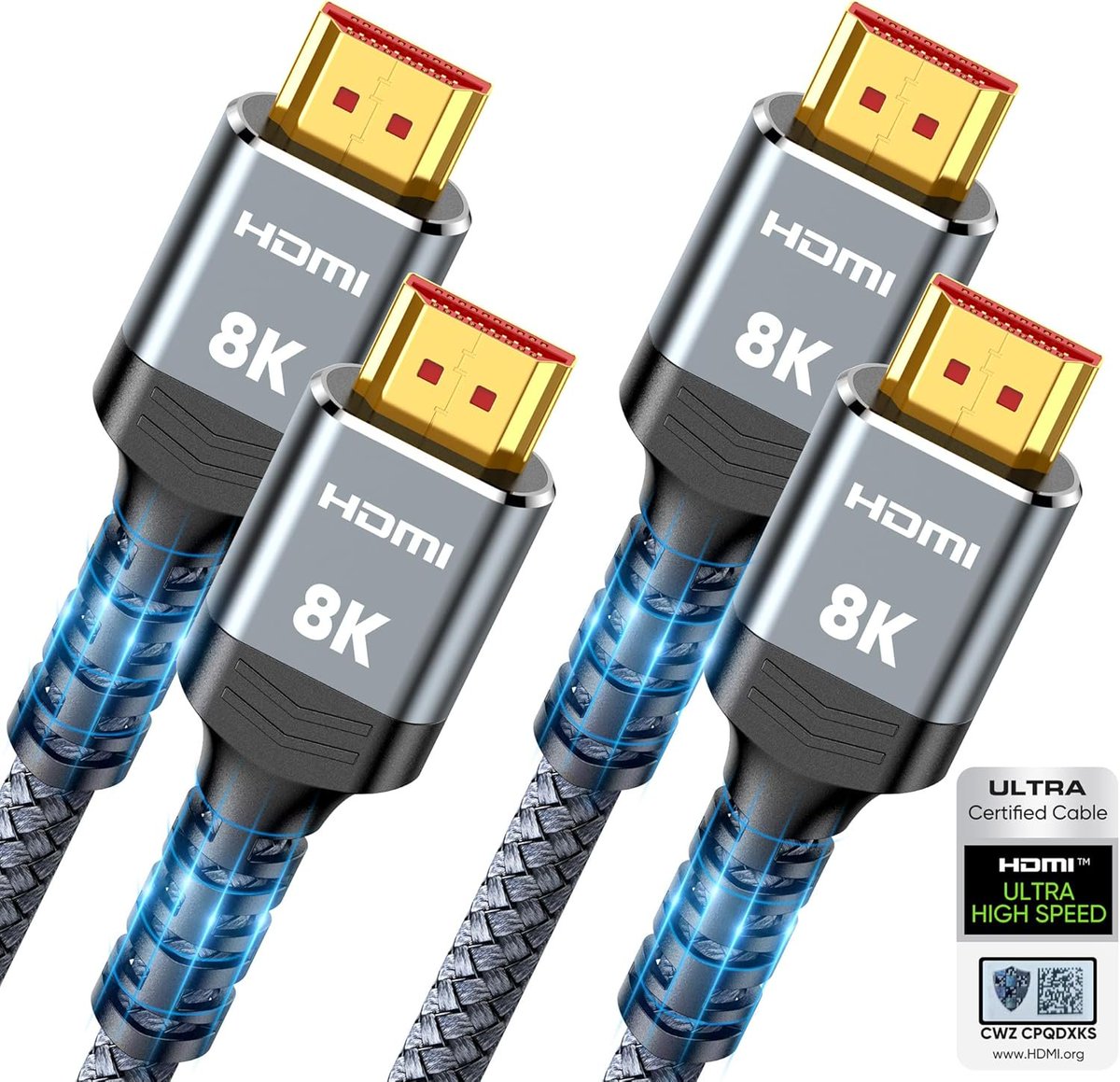SRTrendsDeals's tweet image. 10K 8K HDMI 2.1 Cable 2-Pack 6.6FT, Highwings Certified 48Gbps Ultra High Speed Slim HDMI Cord, at $9.99

sovrn.co/1nuu41m

#Certified #48Gbps #Speed