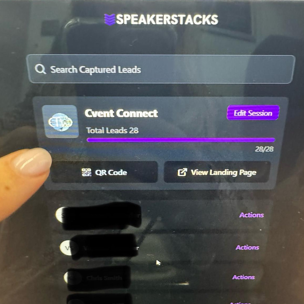 punchtownparry's tweet image. Always great to see @speakerstacks in action.

Vanessa Lovatt of Event Tech World shared a pic her dashboard after @cvent CONNECT with me showing me the attendee leads she captured directly from her session.

That’s exactly what SpeakerStacks is about

#EventTech #CventConnect