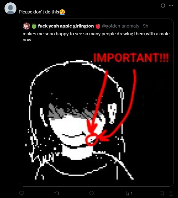 thinkin about that time someone blocked me over kris's mole