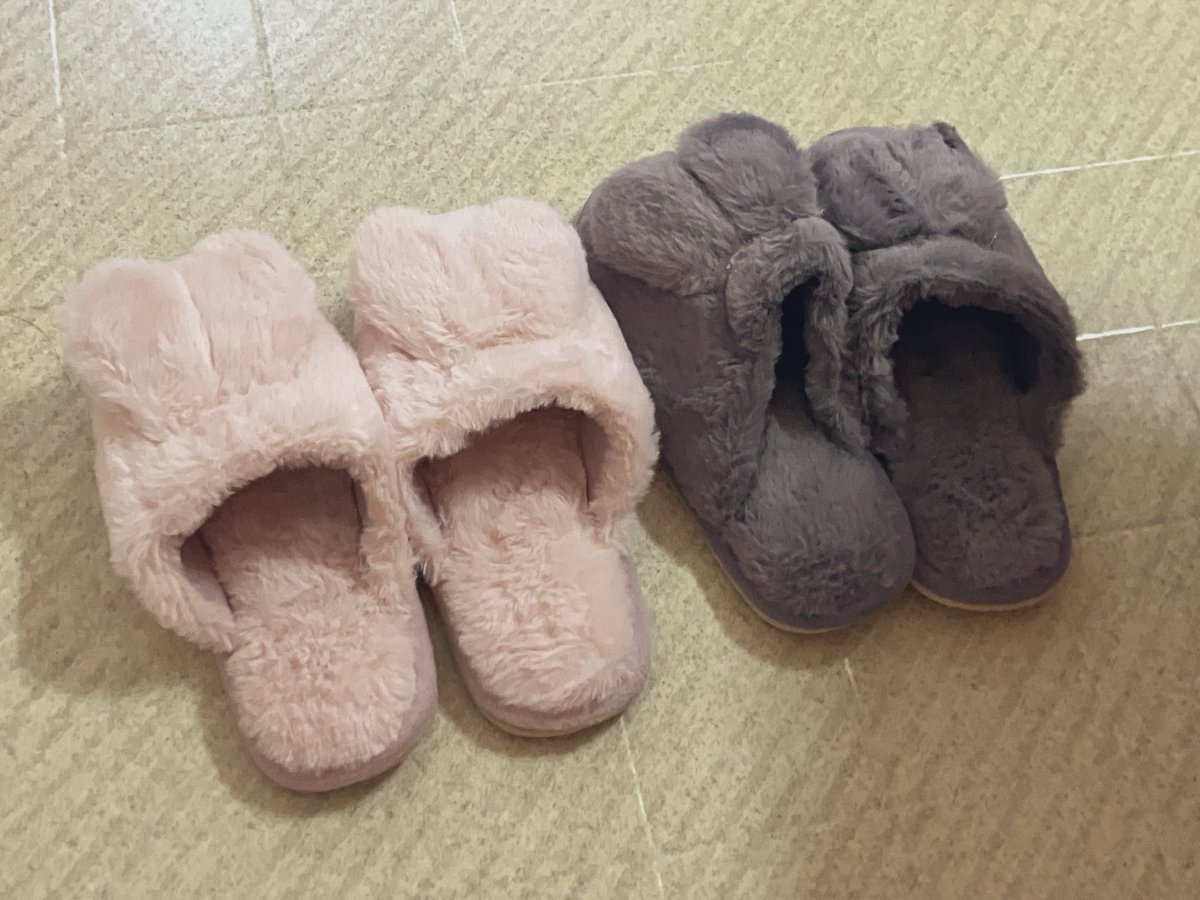 かわいいスリッパ用意してくれてた( т т )♡