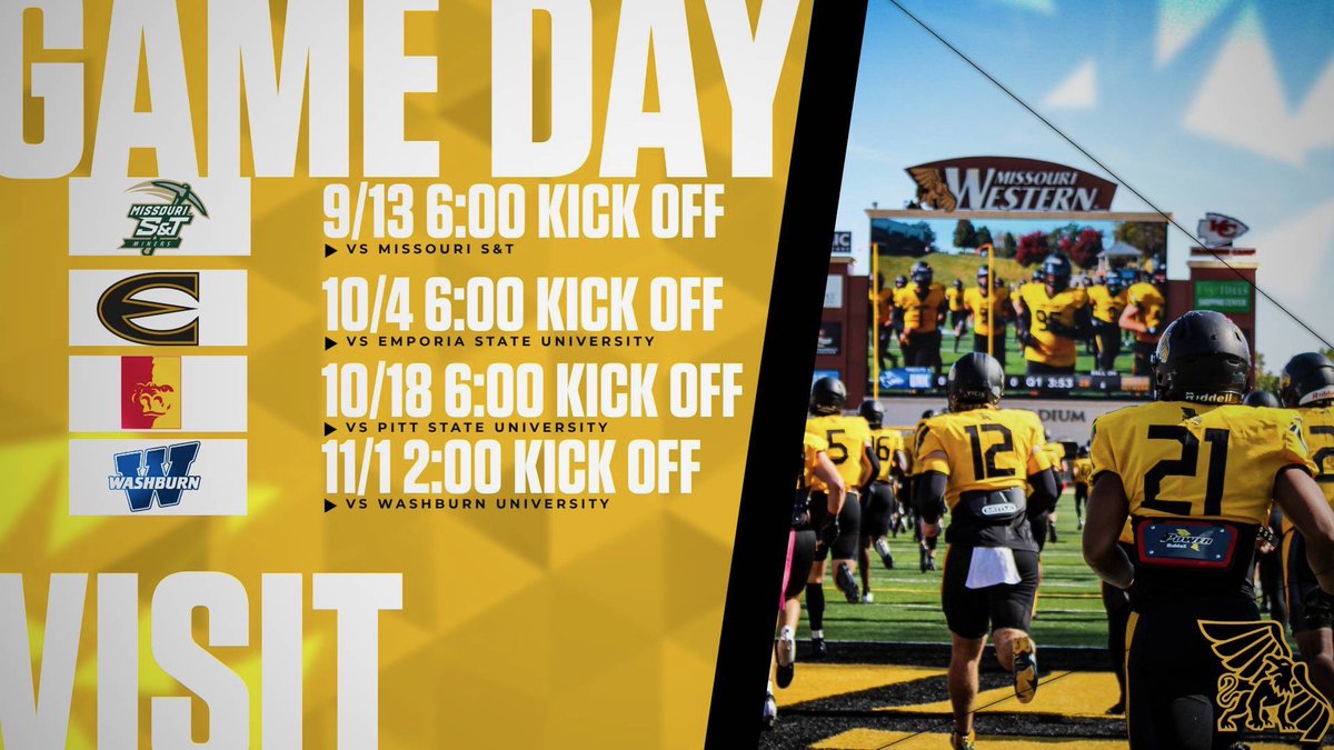 Thank you <a href="/MWSU_Football/">Missouri Western Football</a> for the invite! Can wait to be there tomorrow! 
<a href="/CoachCalebWiley/">Caleb Wiley</a> <a href="/Cory_Schrick_10/">Cory Schrick</a> <a href="/QBCoachCortez/">Coach Drew Cortez</a> <a href="/CoachHays_/">Anthony Hays</a> <a href="/SavannahFB_/">Savannah Savage Football</a> <a href="/coachmcquillan/">Coach McQuillan</a> <a href="/CoachAye/">Coach Dom Anderson</a> <a href="/WOWKCfootball/">WOWKC</a> <a href="/PrepsKC/">PrepsKC</a> <a href="/810varsity/">810 Varsity</a> <a href="/PrepRedzoneMO/">Prep Redzone Missouri</a> <a href="/jeremycrabtree/">Jeremy Crabtree</a>