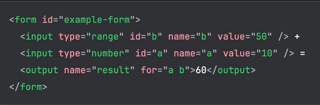 tran_nguyenhan's tweet image. First time see output tag in HTML 😁😂

#vibecoding #HTML