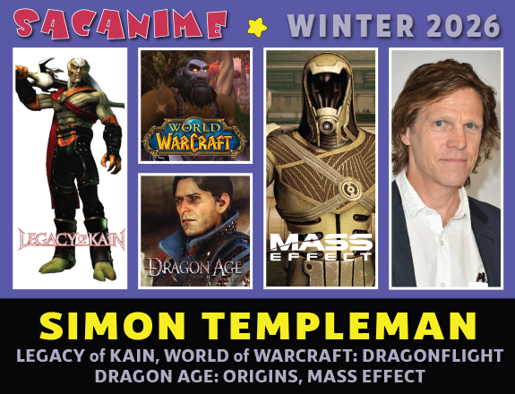 SacAnime's tweet photo. SacAnime Winter will have Simon Templeman!

#SimonTempleman  most notably role Kain in the #LegacyofKain video game series and as Loghain Mac Tir in #DragonAge: Origins, #MassEffect, #WorldofWarcraft, #FinalFantasy XII, #DeadSpace 3, #StarTrek: The Next Generation, #Charmed https://t.co/y8PPIPLS9G