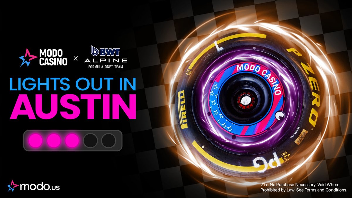 🏁 @alpinef1team race day in Texas! 🎰
👇 Watching? Drop a 🏎️

#ModoCasino #AlpineF1Texas2025
