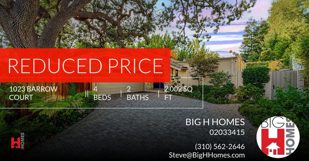 bighhomes's tweet photo. 📍 Reduced Price 📍 This recently reduced home at 1023 Barrow Court in Westlake Village won't last long, so, don't wait to set up a showing! Reach out here or at (310) 562-2646 for more information!

Big H Homes / Keller Williams W... https://t.co/YvRkfkK8sf https://t.co/K2yqPqiNv4