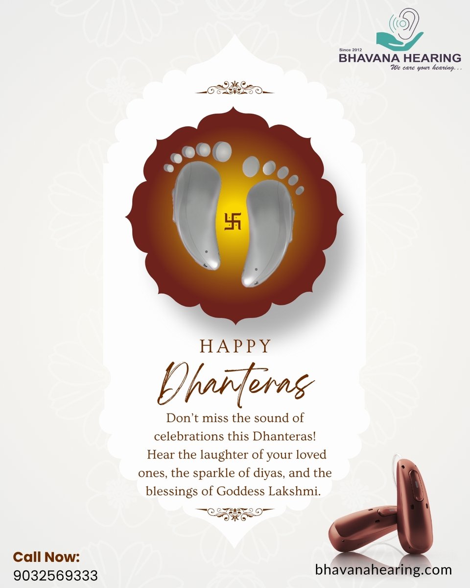 Hear the blessings, not just the bells! 🔔

This Dhanteras, let your ears shine as bright as gold! 💛

Because every “Shubh Dhanteras” deserves to be heard clearly! 🌟
.
.
#dhanteras #happyhear #HearingCampin