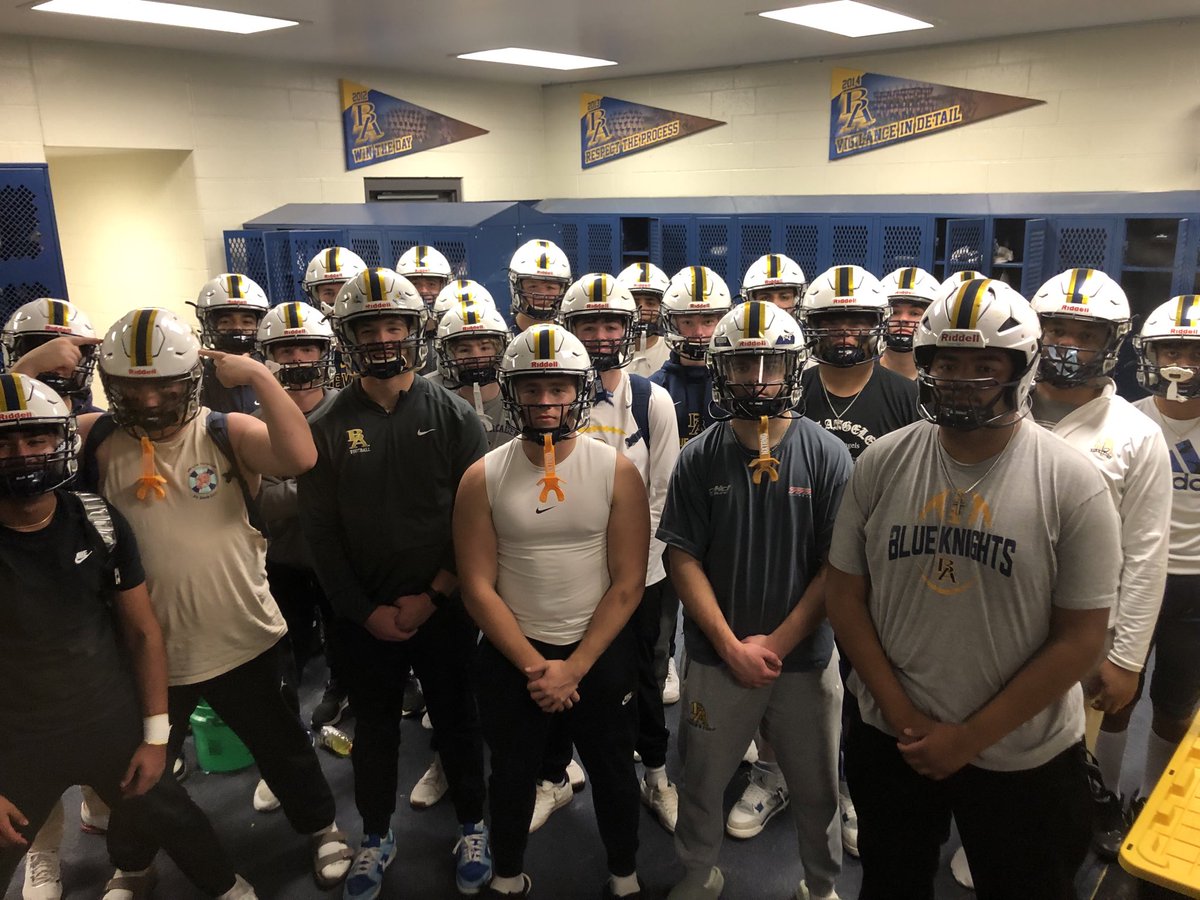 CoachDaveArch's tweet photo. Faced too much adversity to list, but start with having two captains/all-conference players out the last 8 and 4 weeks respectively-QB &amp; OL/DL. 

And the boys still fought their way into the playoff bracket. Stripe earned!

#GoKnights https://t.co/zGGswd34zv
