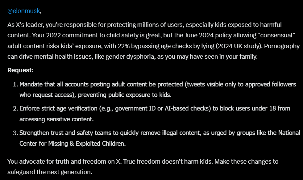Forfun40's tweet image. @elonmusk
#ProtectKidsFromPorn #XCleanUp