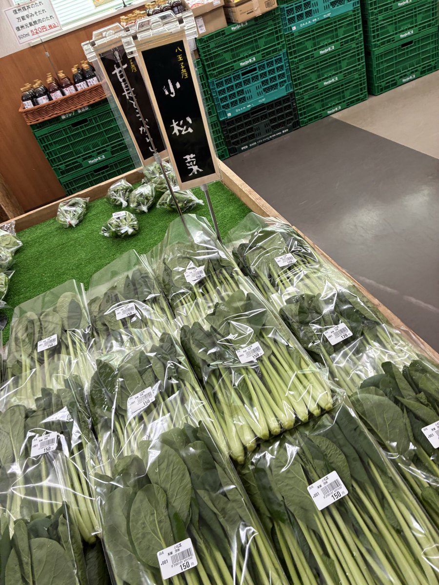 おはようございます🌞 本日は八王子産の長ネギ、小松菜、冬瓜、キウイ