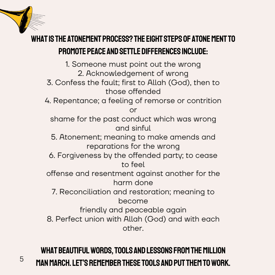 TheFinalCall's tweet image. #Farrakhan #HDOA25 #MillionManMarch #atonement