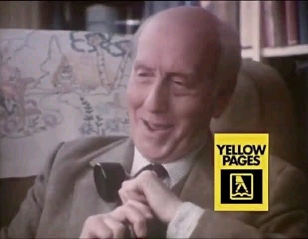 Classicbritcom's tweet image. I don't suppose you have a copy of "Fly Fishing" by J.R. Hartley....it is rather old. You do! Oh, that's wonderful! Er....can you keep it for me?....My name? Oh yes....it's J.R. Hartley. Remember this advert?
