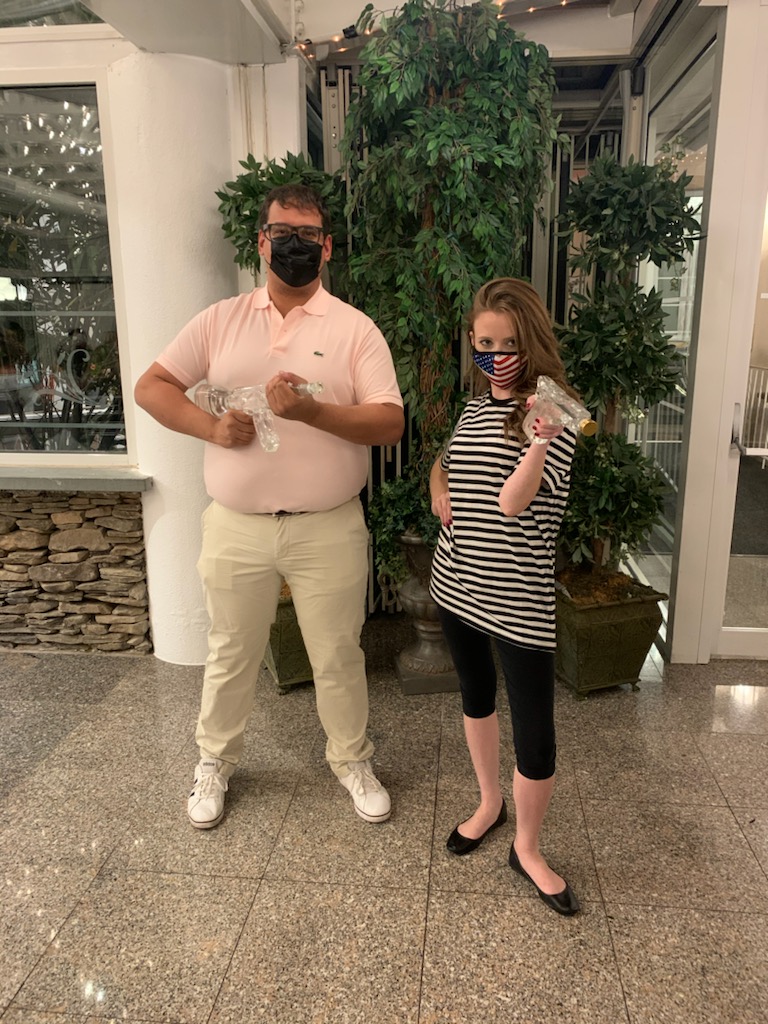 Five years ago, George Santos went Halloweening dressed like Patty and me!  Now we have all been granted clemency!  From two victims of the woke mob to another- free at last, free at last!!