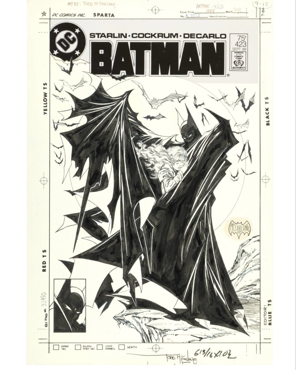 Comics & Crypto (@comicsandcrypto) on Twitter photo 🚨 SOLD for $781,250! 🚨
The original <a href="/Todd_McFarlane/">Todd McFarlane</a> cover art for Batman #423 just hammered down for $781,250 at <a href="/HeritageAuction/">Heritage Auctions</a>.
For comparison, The Amazing Spider-Man #194 (First Appearance of Black Cat) cover sold for just over $1 million back in Jan 2025.
So what do you 🚨 SOLD for $781,250! 🚨
The original <a href="/Todd_McFarlane/">Todd McFarlane</a> cover art for Batman #423 just hammered down for $781,250 at <a href="/HeritageAuction/">Heritage Auctions</a>.
For comparison, The Amazing Spider-Man #194 (First Appearance of Black Cat) cover sold for just over $1 million back in Jan 2025.
So what do you