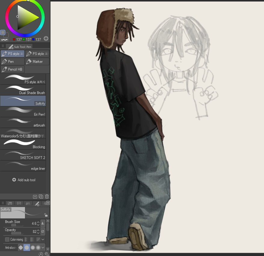 Drawing my oc in the outfit i wore (Pt.1)

its fun i will make more if it hopefully does decent...
#artmoots #arttwt