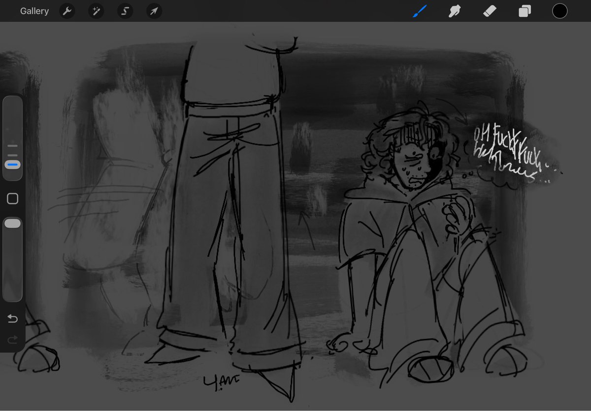 iykyk I’ve been working on this for 2 days over my limited time this game has been by the scruff #noimnotahuman #ninah #wireface x protag #wiretag