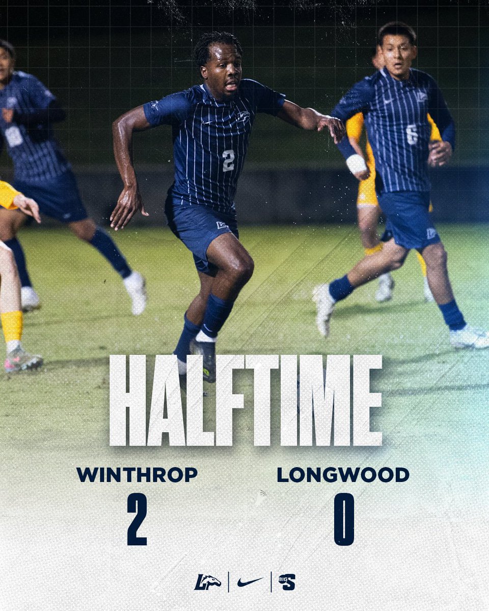 Winthrop's Bernardo Pacheco has two goals but the Lancers have 15 shots and 68 percent of overall possession.

#HorsePower | #GoWood