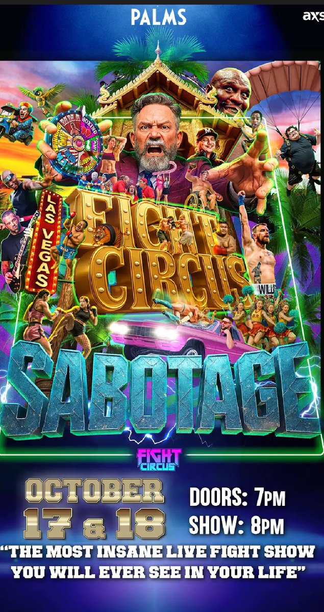 EBischoff's tweet photo. Looking forward to a fun night at #PalmsLV. It's been too long and I plan on making up for lost time at #FIGHTCIRCUS! Come join us!!! https://t.co/KWLb4YJ1wz