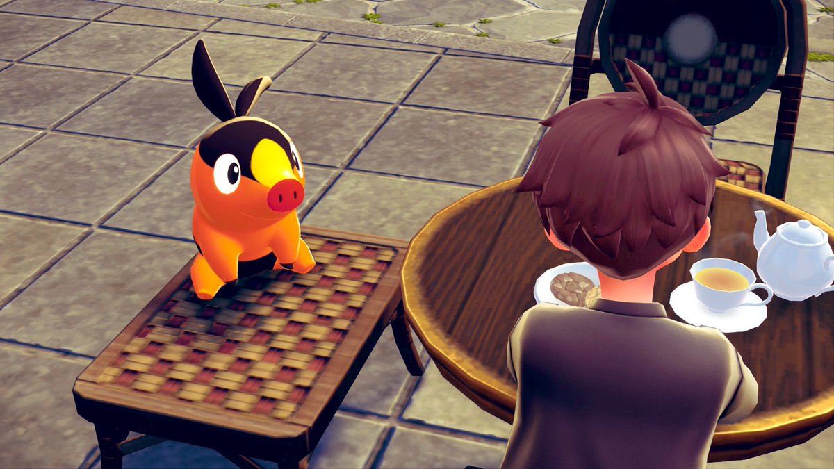 Tea with Tepig because no one else would 🙂‍↔️