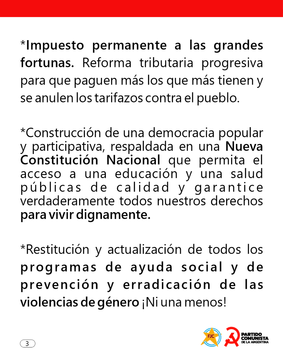 🗳️ El 26 del octubre lxs comunistas vamos al frente con nuestras propuestas.
