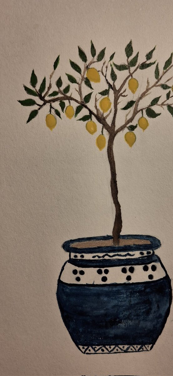 asdfghjfdf's tweet photo. random lemon tree🍋

#WatercolorArt #art #artwork #watercolors #watercolorpainting
#painting #paint https://t.co/vkHLbO1hY5