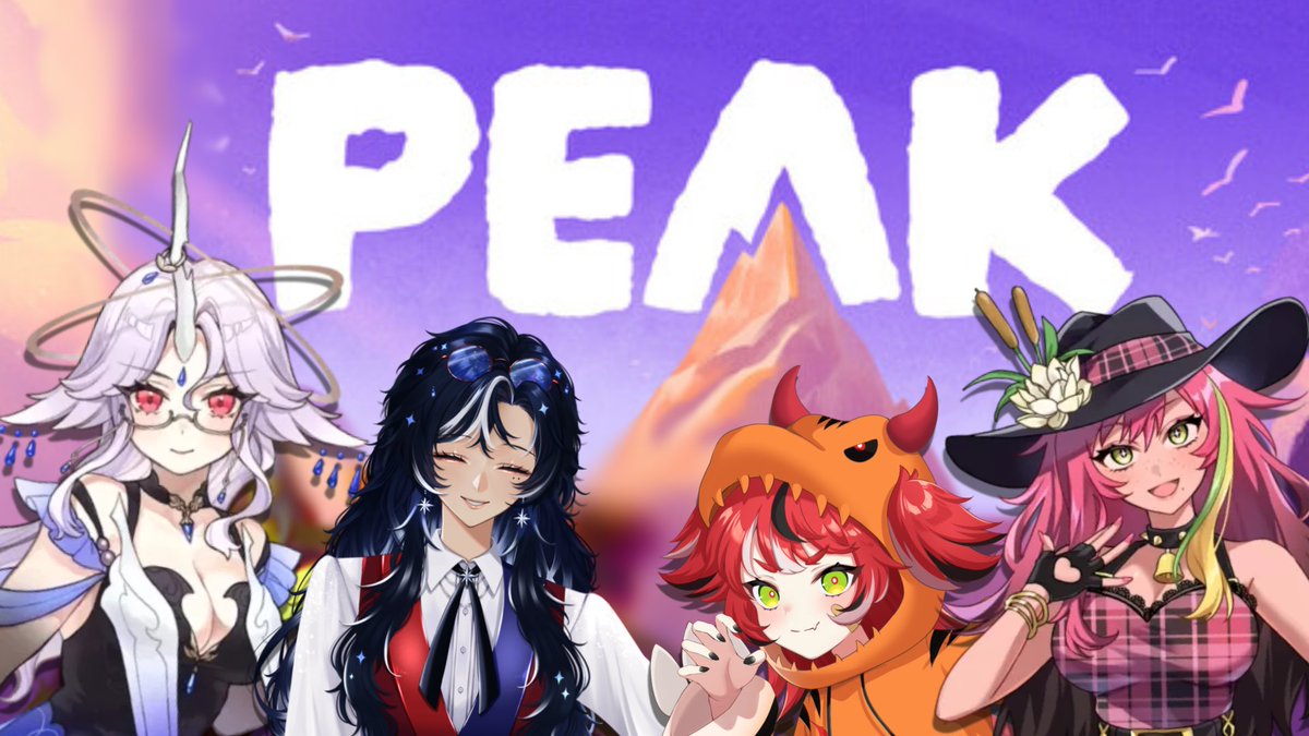 All the girlies will be PEAKing tomorrow on Twitch @ 7 PM CST (8 PM EST!) 

Do you think they’ll reach the peak together? 🏔️