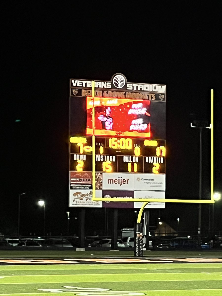 Tri-West Football Halftime Score vs Beech Grove 

Beech Grove; 7
Tri-West; 17

<a href="/triwestsports/">Tri-West High School Athletics</a> <a href="/TWSportsNetwork/">Tri-West Sports Network</a> <a href="/TriWestFootball/">Tri-West Football</a> <a href="/ScottFrye37/">Scott Frye</a> <a href="/twbruinsden/">Bruins Den</a>