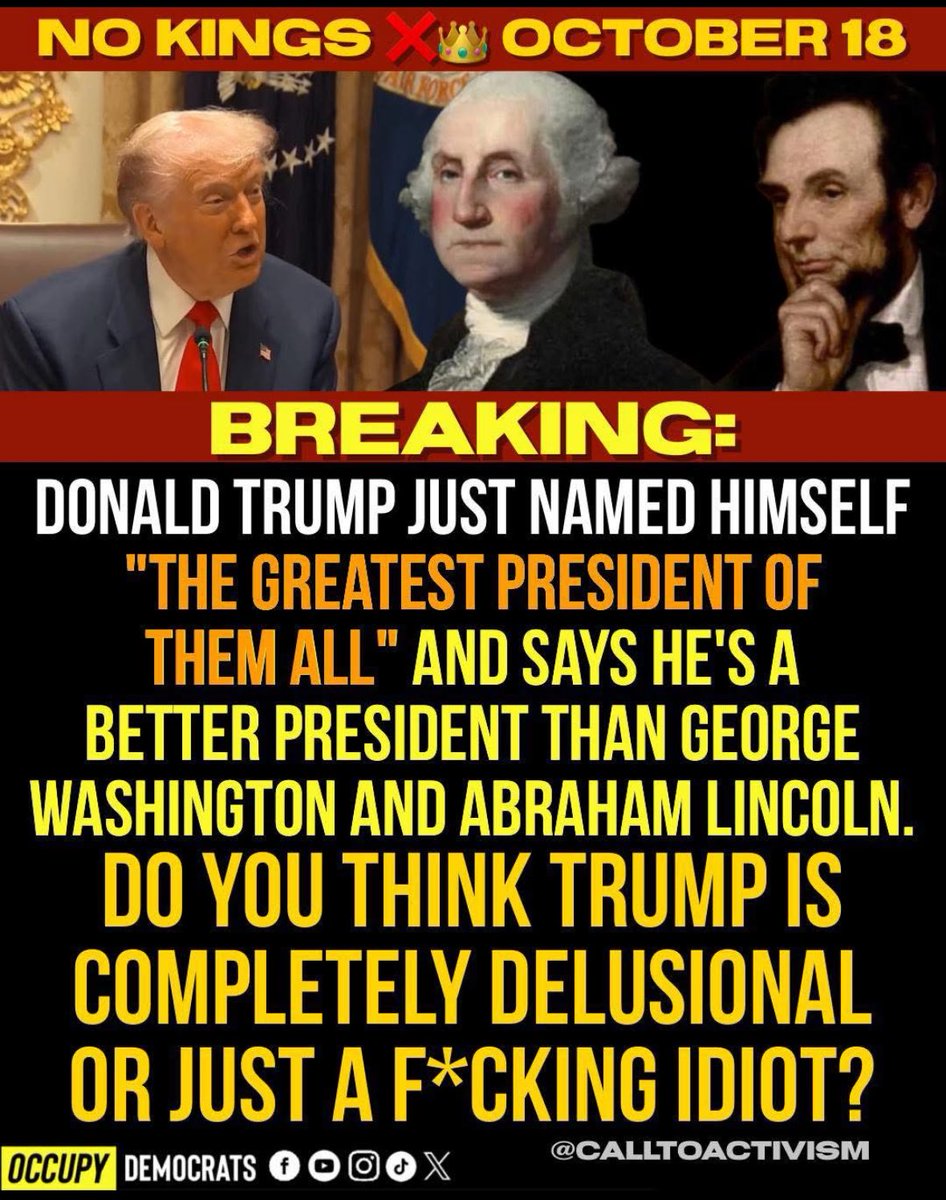 😂😂😂 #NoKingsOct18