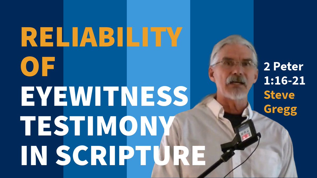 stevegreggvideo's tweet photo. The Reliability of Eyewitness Testimony and Scripture in 2 Peter 1:16-21 https://t.co/eiQrLJDtAv via @YouTube #2peter #prophecy #wordofgod #scripture #bible #eyewitness #testimony #transfiguration #morningstarr #jesus #coming #biblestudy #bibleteaching #thenarrowpath #stevegregg https://t.co/Lhzwy1Jln7
