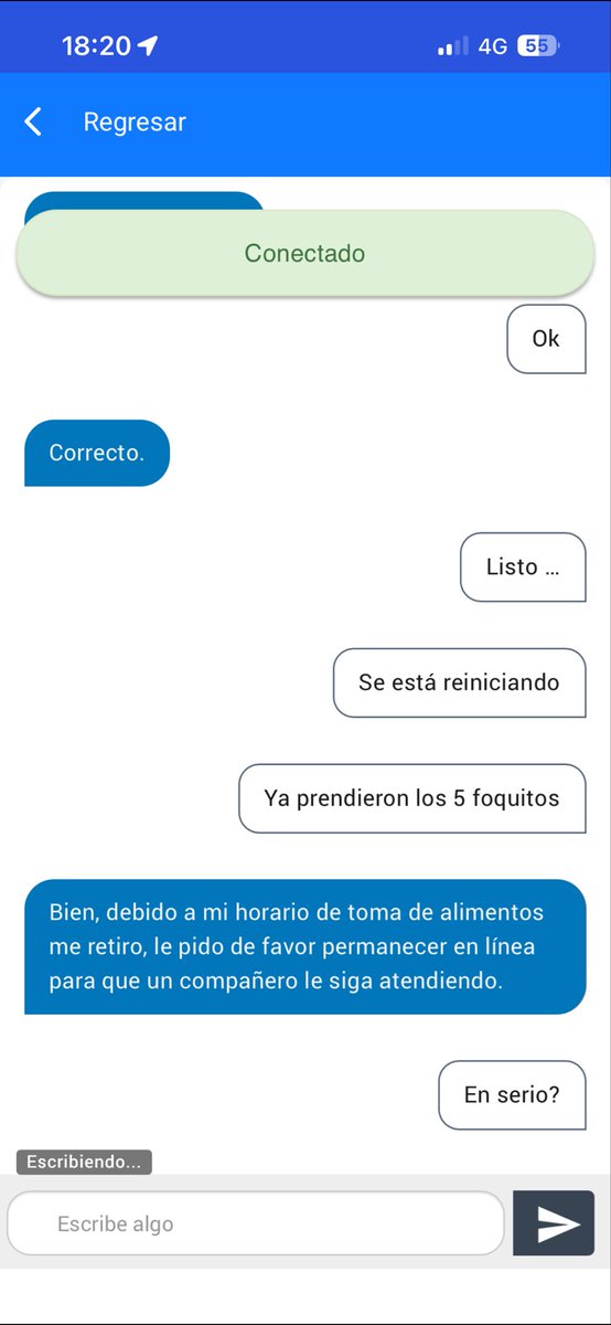 45 minutos en el chat de Telmex porque no tengo internet y Ricardo López sale con estas cosas…
Que procede <a href="/arturoelias/">Arturo Elias Ayub</a> 
¿Donde quedó el servicio al cliente?
Se va y “Jenny” me comienza a preguntar todo de nuevo