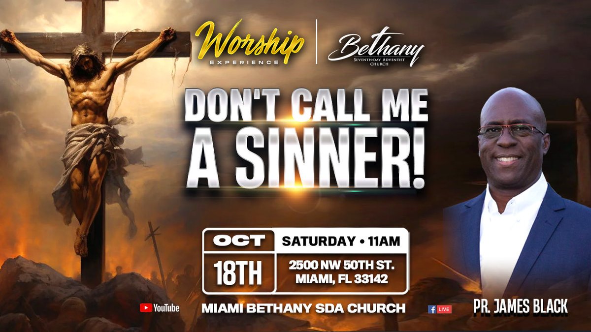 You’re invited to our Sabbath worship experience!

youtube.com/@MiamiBethanyS…