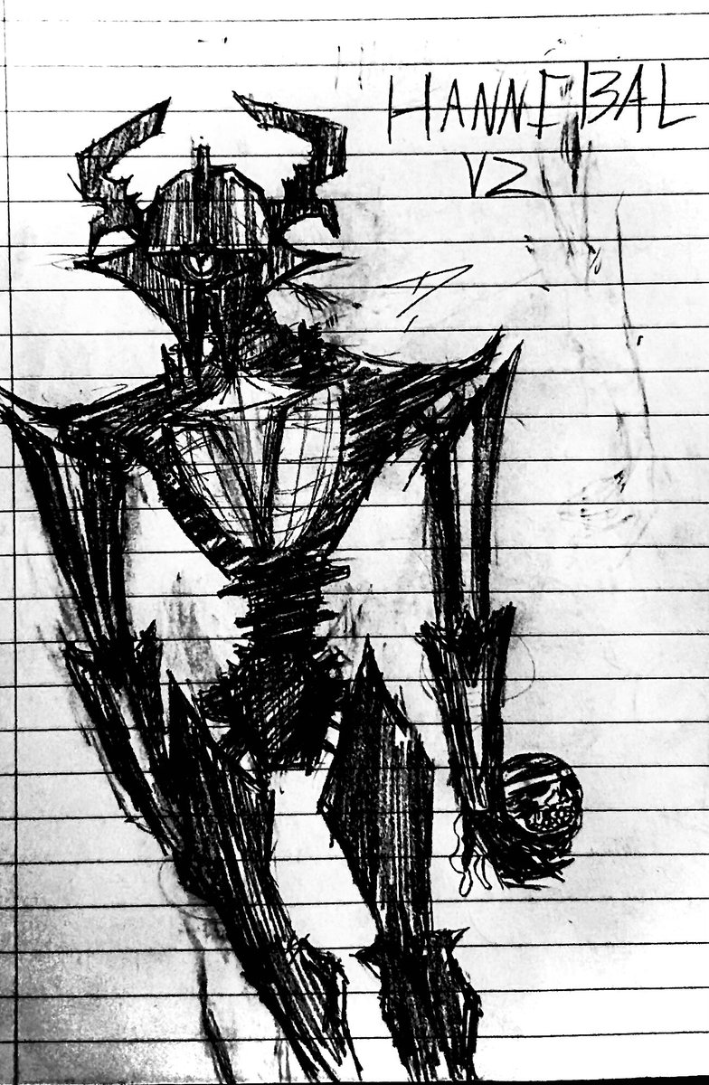 NotOutwatch's tweet image. HANNIBAL V2 

#killerrobots #oc